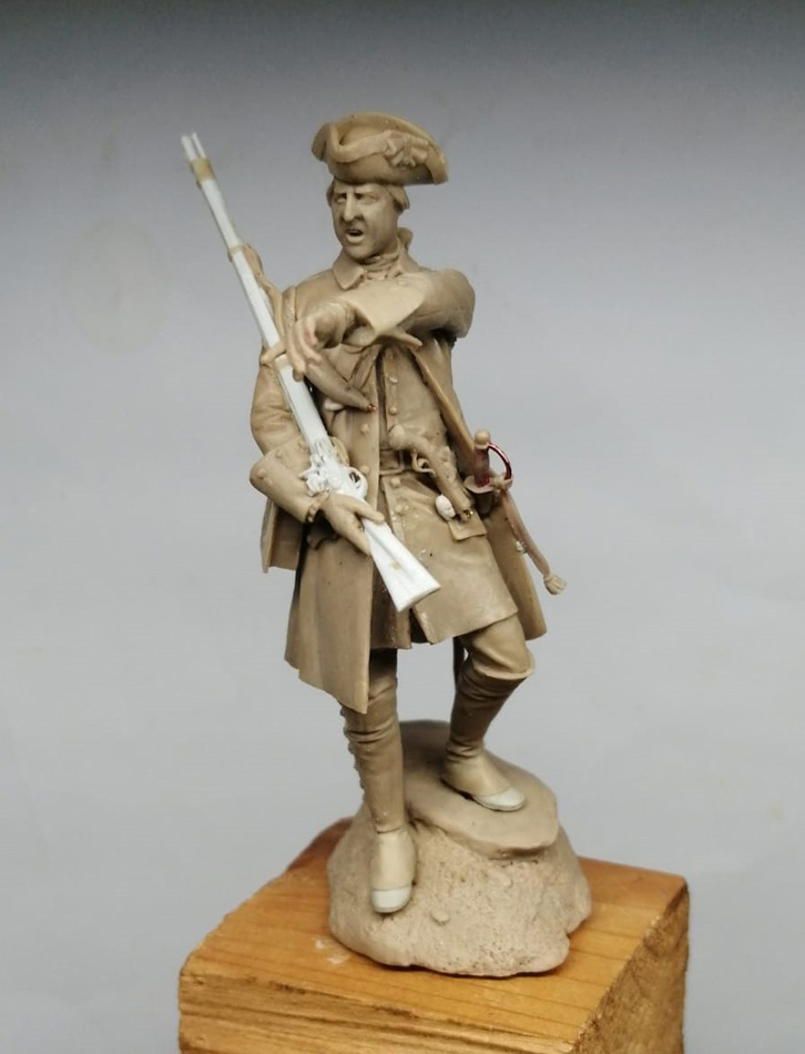 Oficial francés en Canadá durante la guerra franco-india de mediados del siglo XVIII